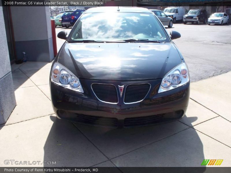 Black / Ebony Black 2008 Pontiac G6 Value Leader Sedan