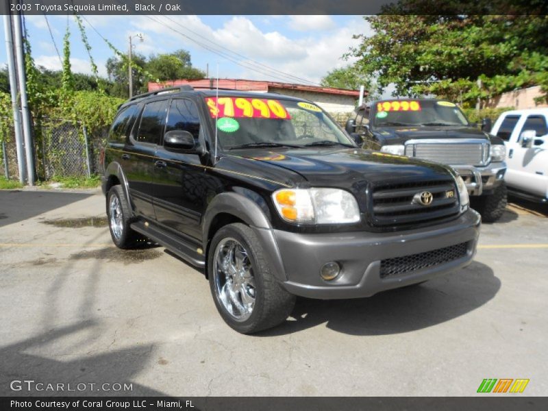 Black / Oak 2003 Toyota Sequoia Limited
