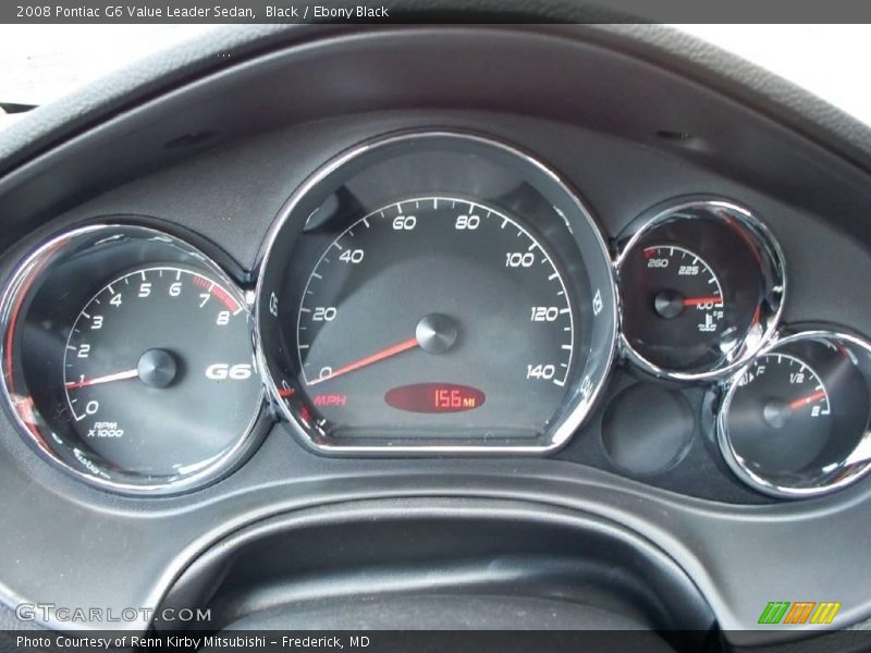 Black / Ebony Black 2008 Pontiac G6 Value Leader Sedan