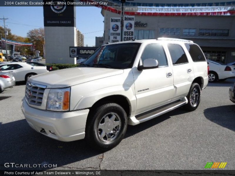 White Diamond / Pewter Gray 2004 Cadillac Escalade AWD