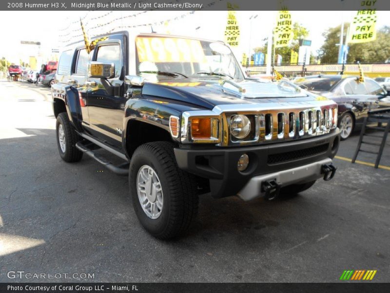 Midnight Blue Metallic / Light Cashmere/Ebony 2008 Hummer H3 X