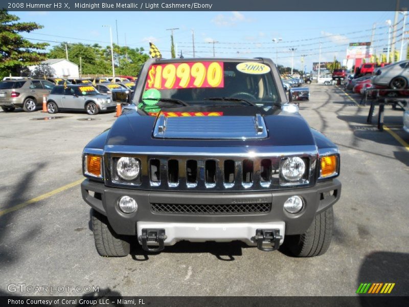 Midnight Blue Metallic / Light Cashmere/Ebony 2008 Hummer H3 X