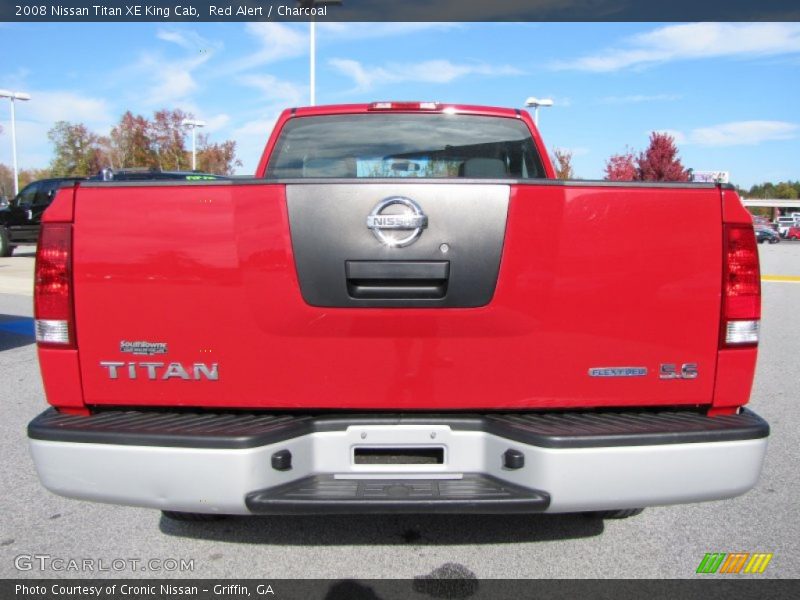 Red Alert / Charcoal 2008 Nissan Titan XE King Cab