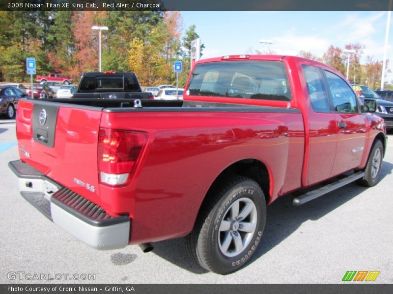 Red Alert / Charcoal 2008 Nissan Titan XE King Cab