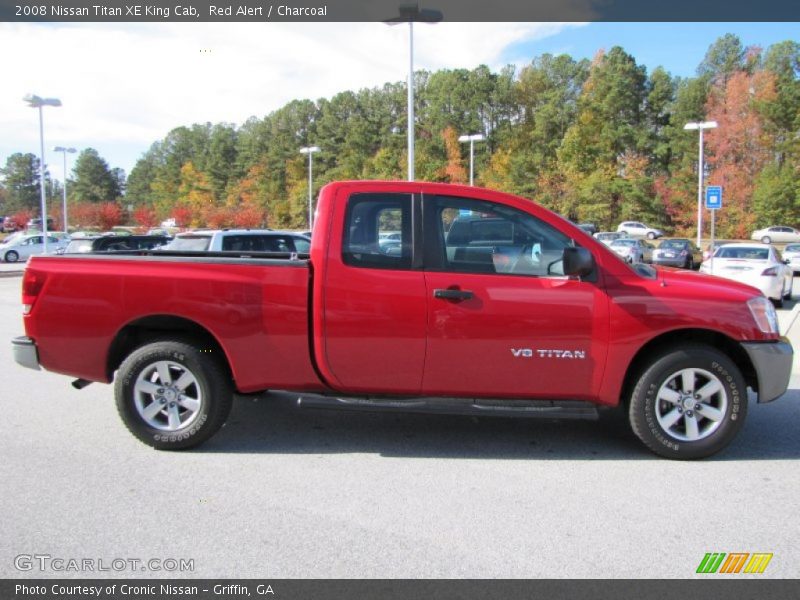 Red Alert / Charcoal 2008 Nissan Titan XE King Cab