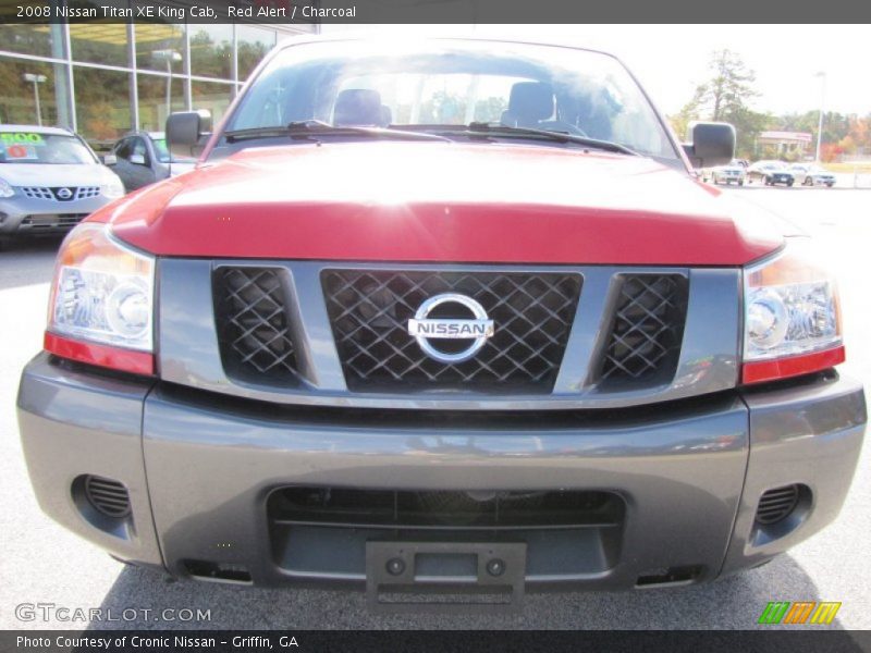 Red Alert / Charcoal 2008 Nissan Titan XE King Cab