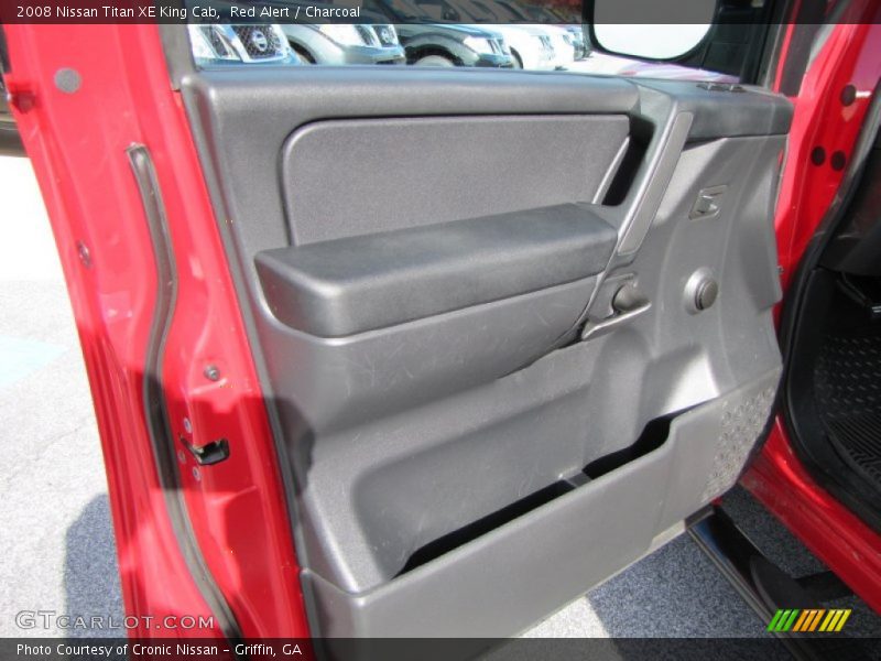 Red Alert / Charcoal 2008 Nissan Titan XE King Cab