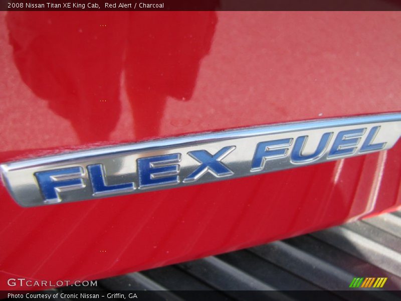 Red Alert / Charcoal 2008 Nissan Titan XE King Cab
