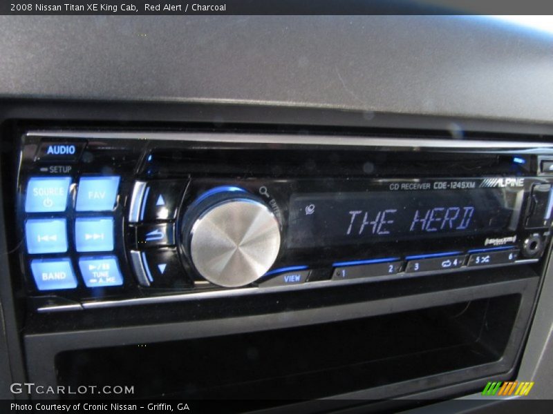 Red Alert / Charcoal 2008 Nissan Titan XE King Cab