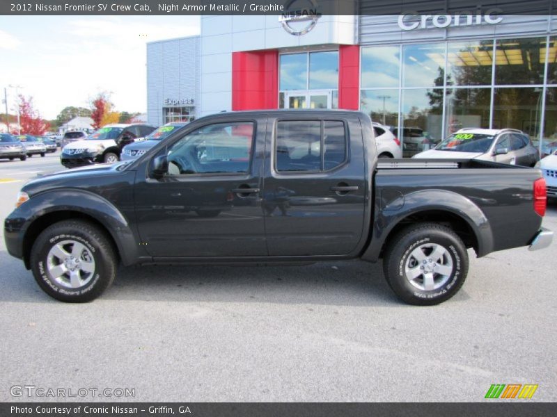 Night Armor Metallic / Graphite 2012 Nissan Frontier SV Crew Cab