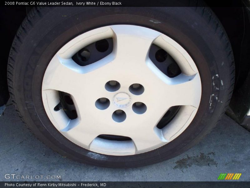Ivory White / Ebony Black 2008 Pontiac G6 Value Leader Sedan
