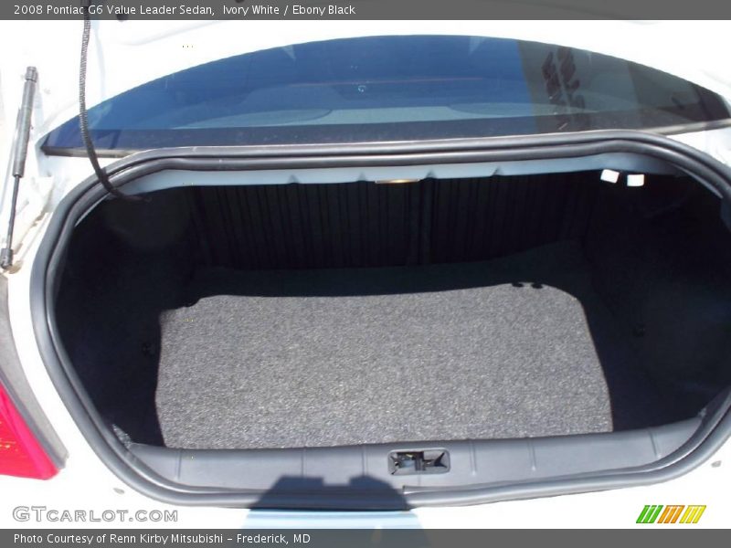 Ivory White / Ebony Black 2008 Pontiac G6 Value Leader Sedan