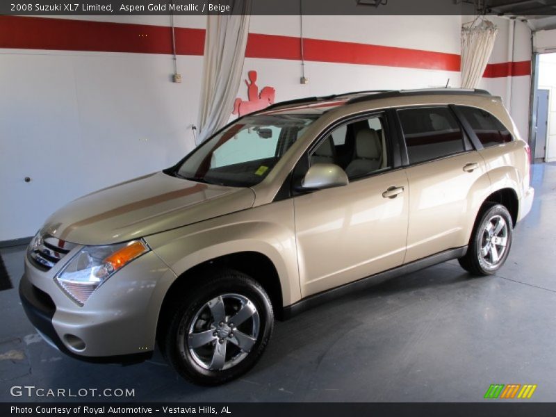 Aspen Gold Metallic / Beige 2008 Suzuki XL7 Limited