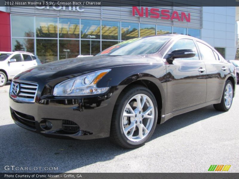 Crimson Black / Charcoal 2012 Nissan Maxima 3.5 SV