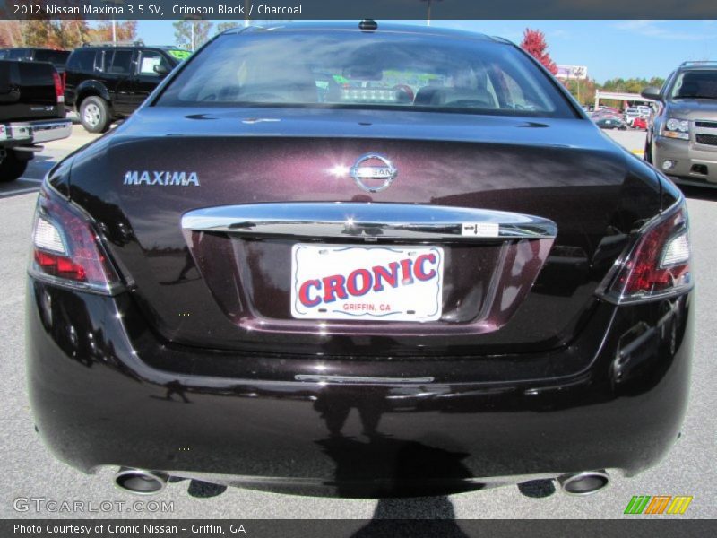 Crimson Black / Charcoal 2012 Nissan Maxima 3.5 SV