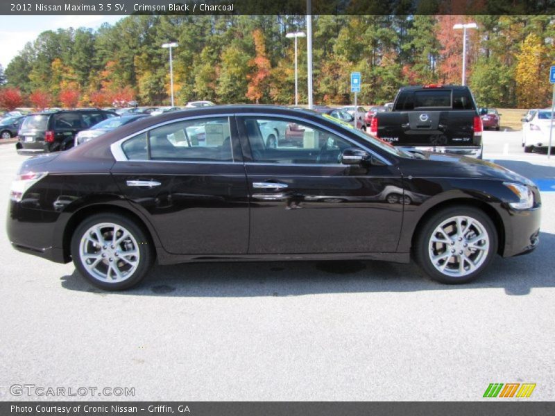 Crimson Black / Charcoal 2012 Nissan Maxima 3.5 SV