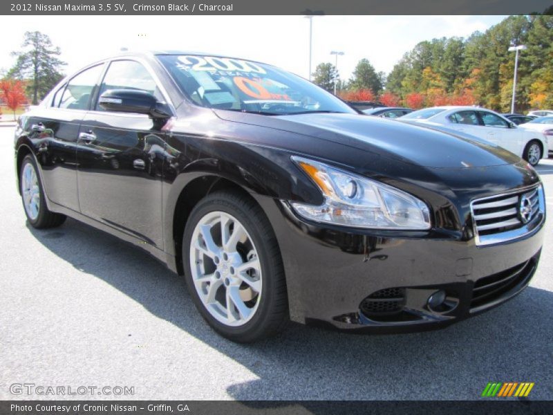 Crimson Black / Charcoal 2012 Nissan Maxima 3.5 SV