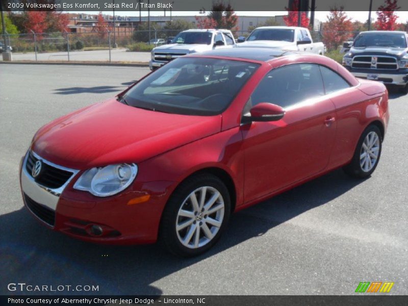 Salsa Red / Titan Black 2009 Volkswagen Eos Komfort