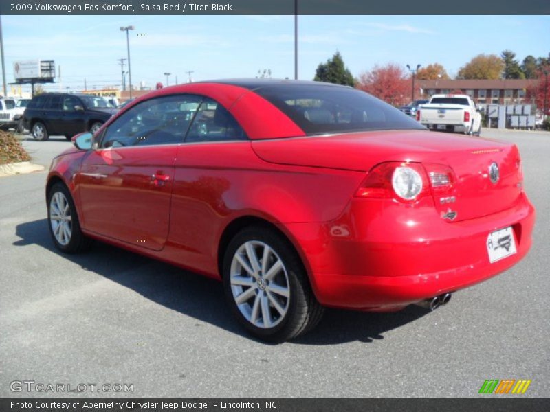 Salsa Red / Titan Black 2009 Volkswagen Eos Komfort