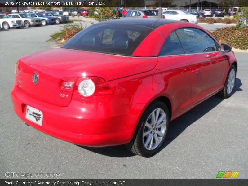 Salsa Red / Titan Black 2009 Volkswagen Eos Komfort