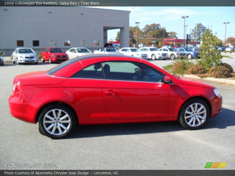 Salsa Red / Titan Black 2009 Volkswagen Eos Komfort
