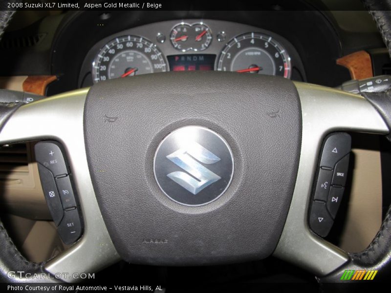 Aspen Gold Metallic / Beige 2008 Suzuki XL7 Limited