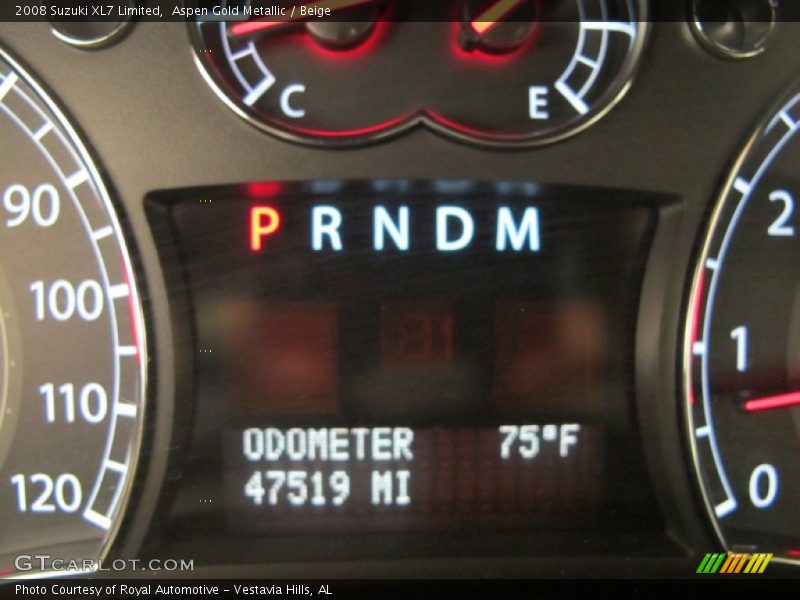 Aspen Gold Metallic / Beige 2008 Suzuki XL7 Limited