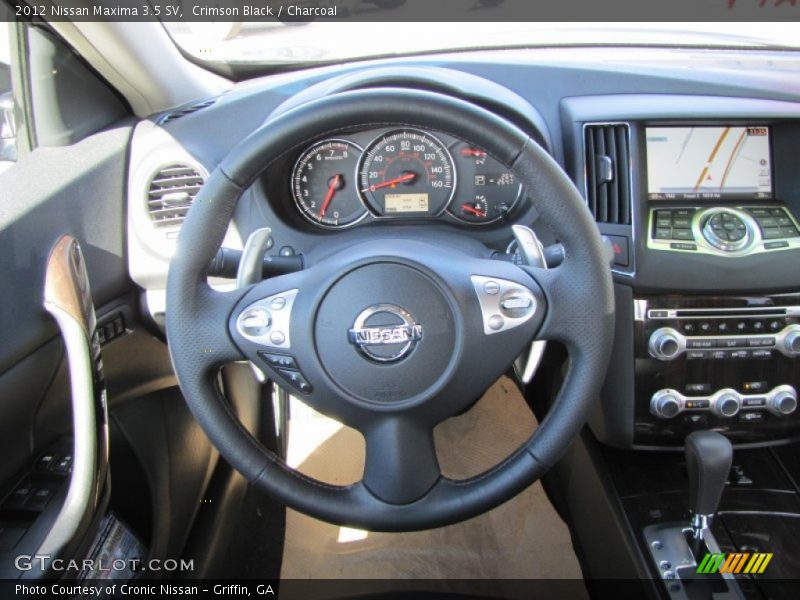 Crimson Black / Charcoal 2012 Nissan Maxima 3.5 SV