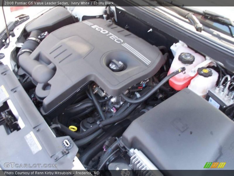 Ivory White / Ebony Black 2008 Pontiac G6 Value Leader Sedan