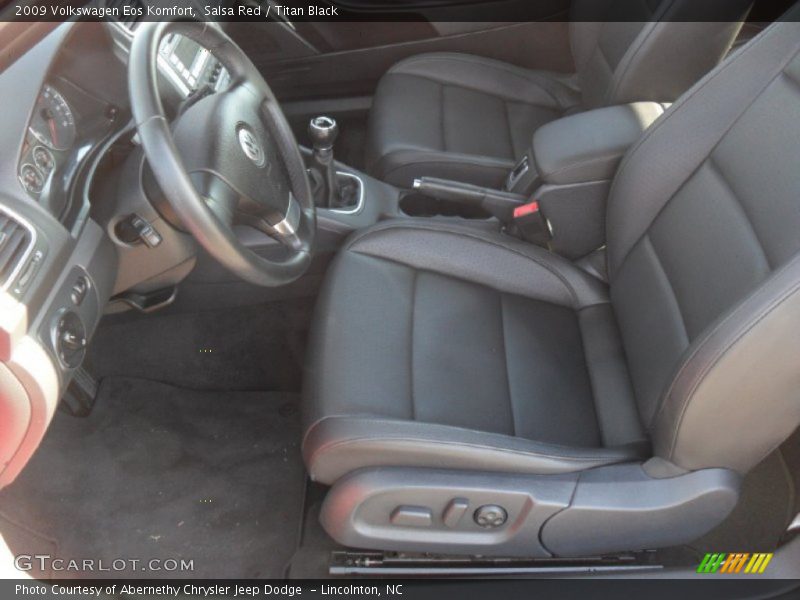 Salsa Red / Titan Black 2009 Volkswagen Eos Komfort