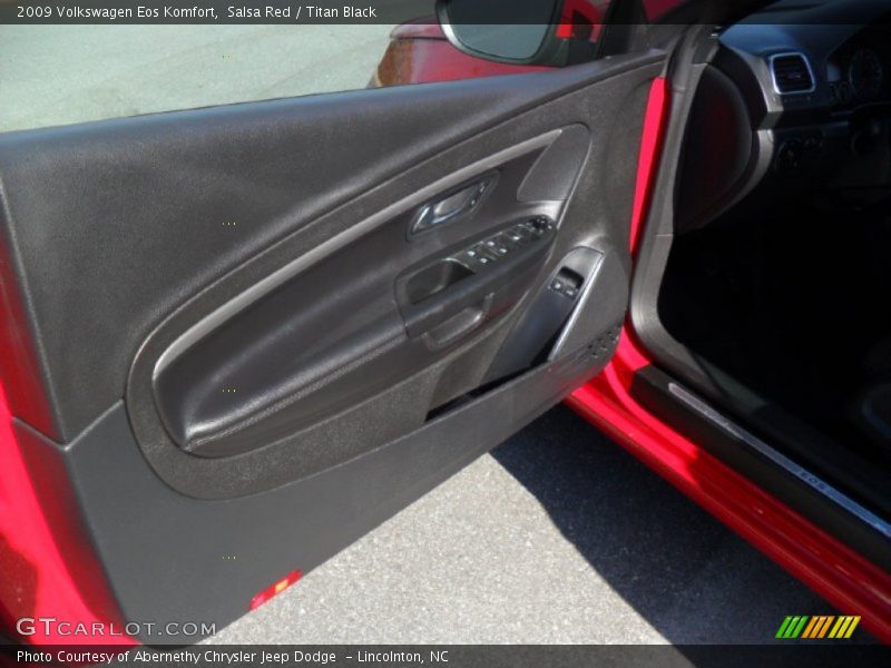 Salsa Red / Titan Black 2009 Volkswagen Eos Komfort