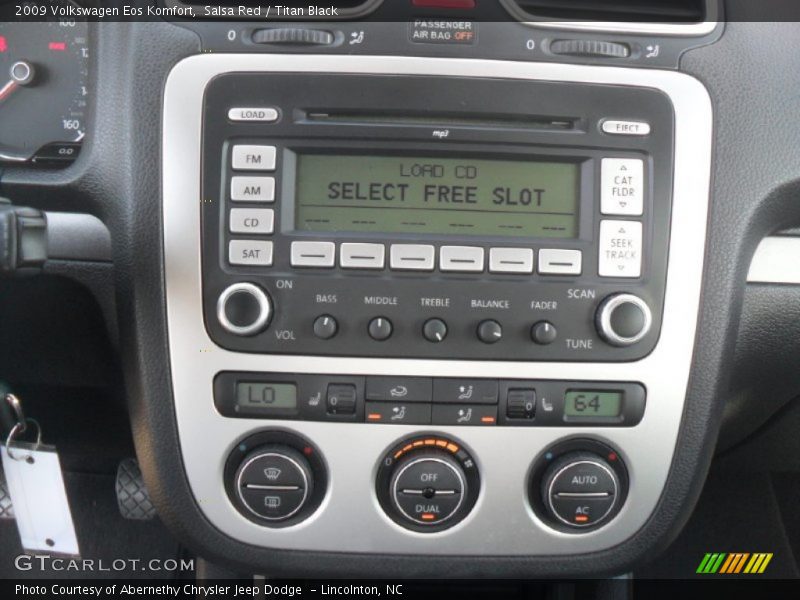 Controls of 2009 Eos Komfort