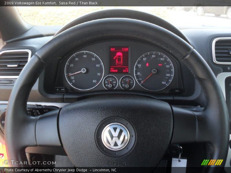 Salsa Red / Titan Black 2009 Volkswagen Eos Komfort