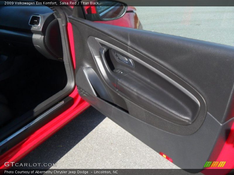 Salsa Red / Titan Black 2009 Volkswagen Eos Komfort