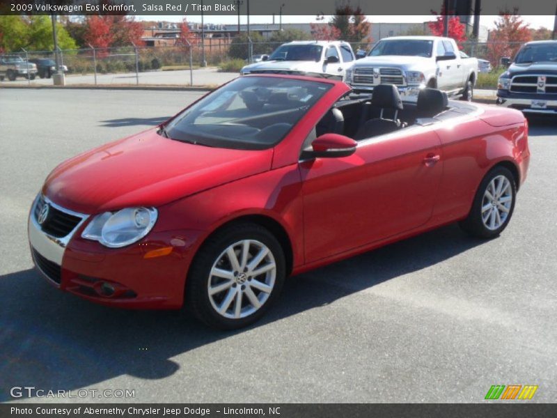 Salsa Red / Titan Black 2009 Volkswagen Eos Komfort
