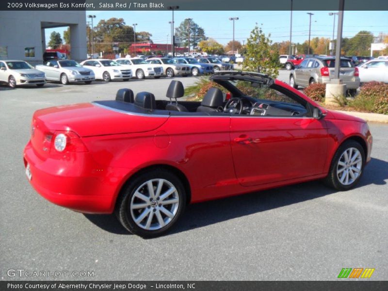 Salsa Red / Titan Black 2009 Volkswagen Eos Komfort