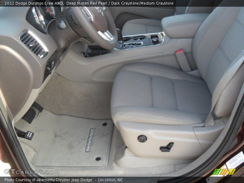  2012 Durango Crew AWD Dark Graystone/Medium Graystone Interior
