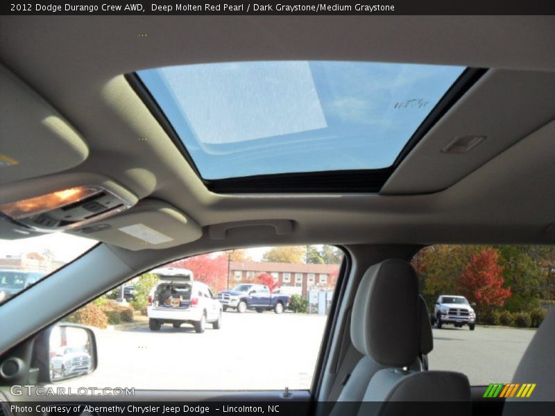 Deep Molten Red Pearl / Dark Graystone/Medium Graystone 2012 Dodge Durango Crew AWD