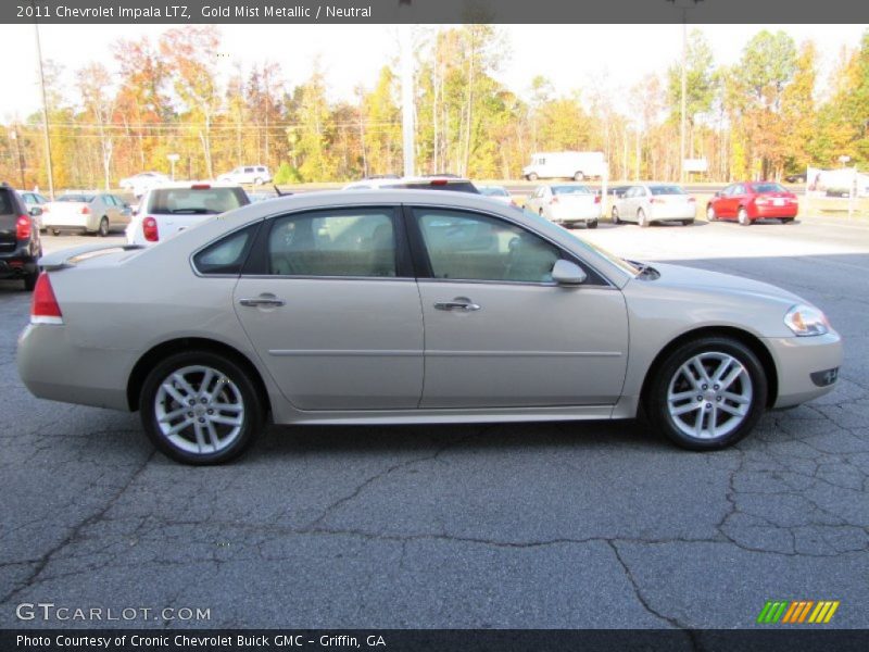 Gold Mist Metallic / Neutral 2011 Chevrolet Impala LTZ