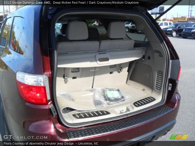 Deep Molten Red Pearl / Dark Graystone/Medium Graystone 2012 Dodge Durango Crew AWD