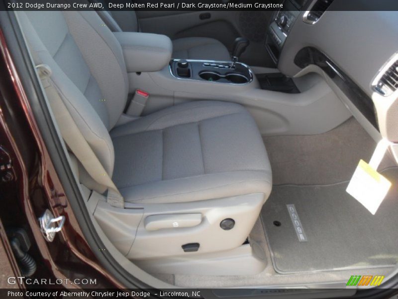  2012 Durango Crew AWD Dark Graystone/Medium Graystone Interior