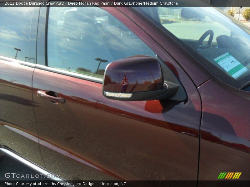 Deep Molten Red Pearl / Dark Graystone/Medium Graystone 2012 Dodge Durango Crew AWD