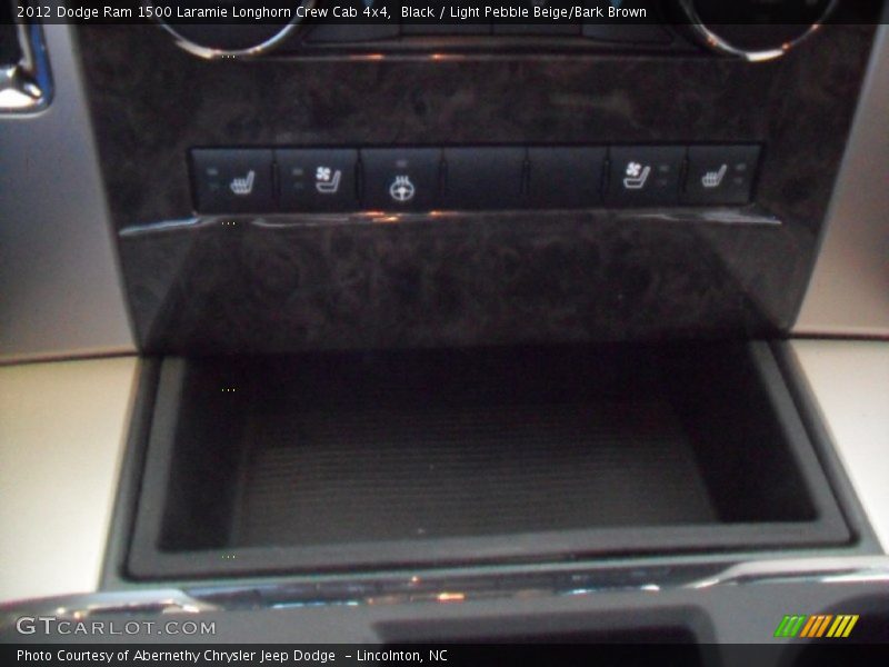 Black / Light Pebble Beige/Bark Brown 2012 Dodge Ram 1500 Laramie Longhorn Crew Cab 4x4