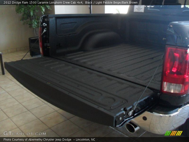 Black / Light Pebble Beige/Bark Brown 2012 Dodge Ram 1500 Laramie Longhorn Crew Cab 4x4