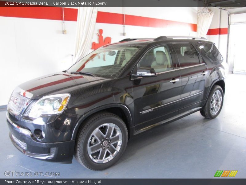 Carbon Black Metallic / Ebony 2012 GMC Acadia Denali