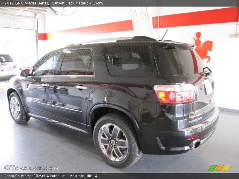 Carbon Black Metallic / Ebony 2012 GMC Acadia Denali