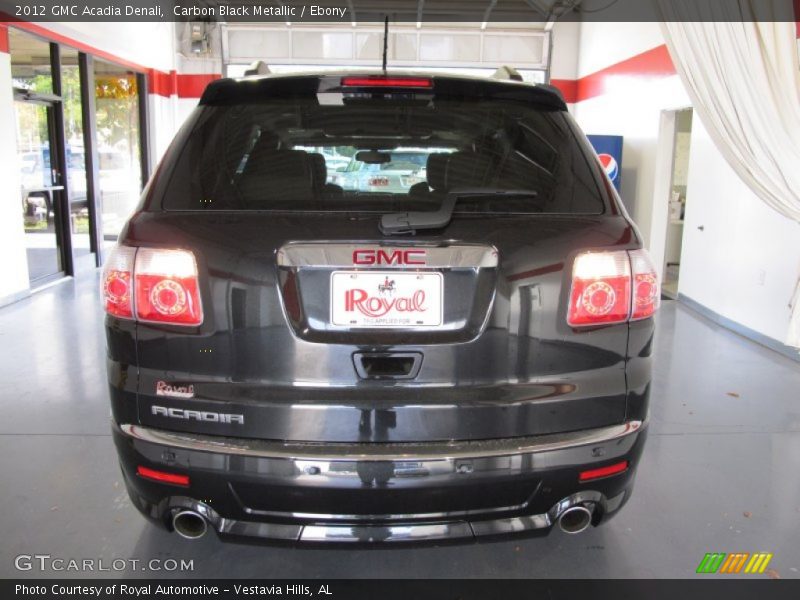 Carbon Black Metallic / Ebony 2012 GMC Acadia Denali