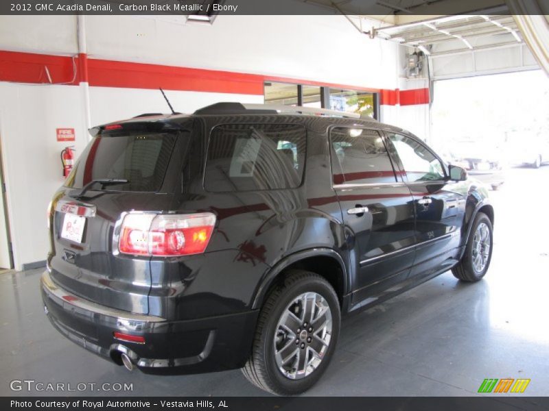 Carbon Black Metallic / Ebony 2012 GMC Acadia Denali
