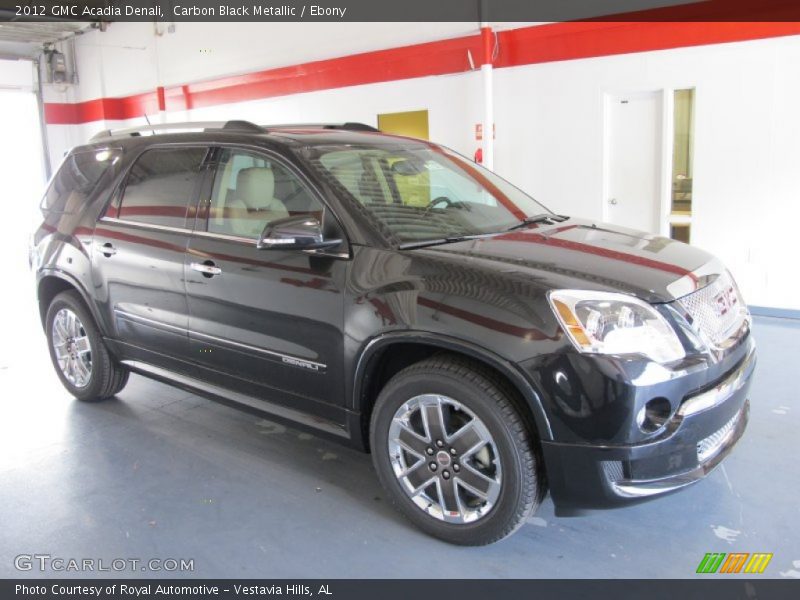 Carbon Black Metallic / Ebony 2012 GMC Acadia Denali