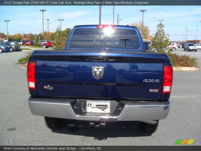 Midnight Blue Pearl / Dark Slate/Medium Graystone 2012 Dodge Ram 2500 HD ST Crew Cab 4x4